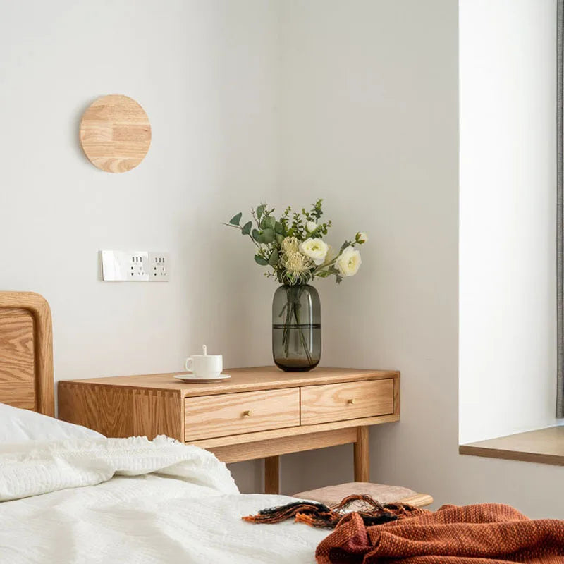 LuxeRadiant | Elegante Houten Wandlamp