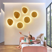 LuxeRadiant | Elegante Houten Wandlamp