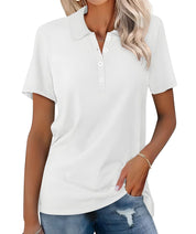 Elegante Damespoloshirt van Luxe Katoen – Tijdloos, Ademend en Stijlvol