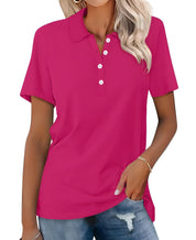 Elegante Damespoloshirt van Luxe Katoen – Tijdloos, Ademend en Stijlvol