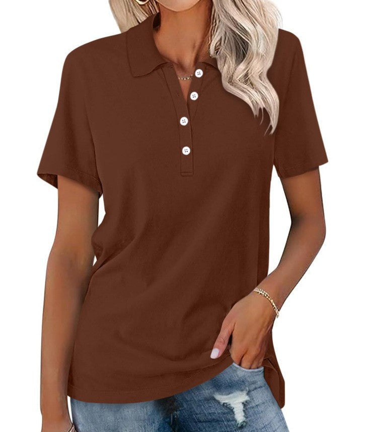 Elegante Damespoloshirt van Luxe Katoen – Tijdloos, Ademend en Stijlvol