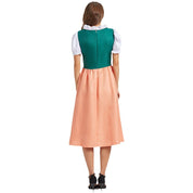Oktoberfest dirndljurk met veter en bloemendetails 1