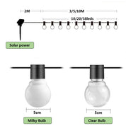 LumiGlow | Zonne-energie Stringverlichting voor Buiten Decoratie