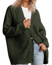 Oversized damescardigan | Gestreept 4