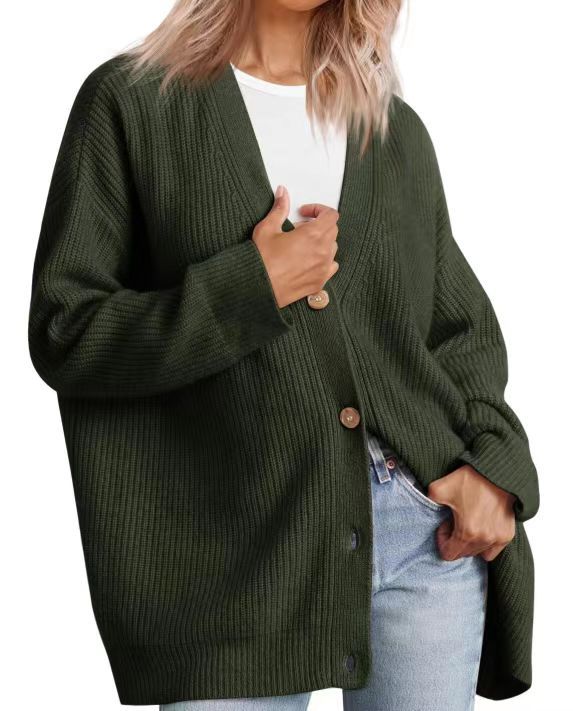 Oversized damescardigan | Gestreept 4