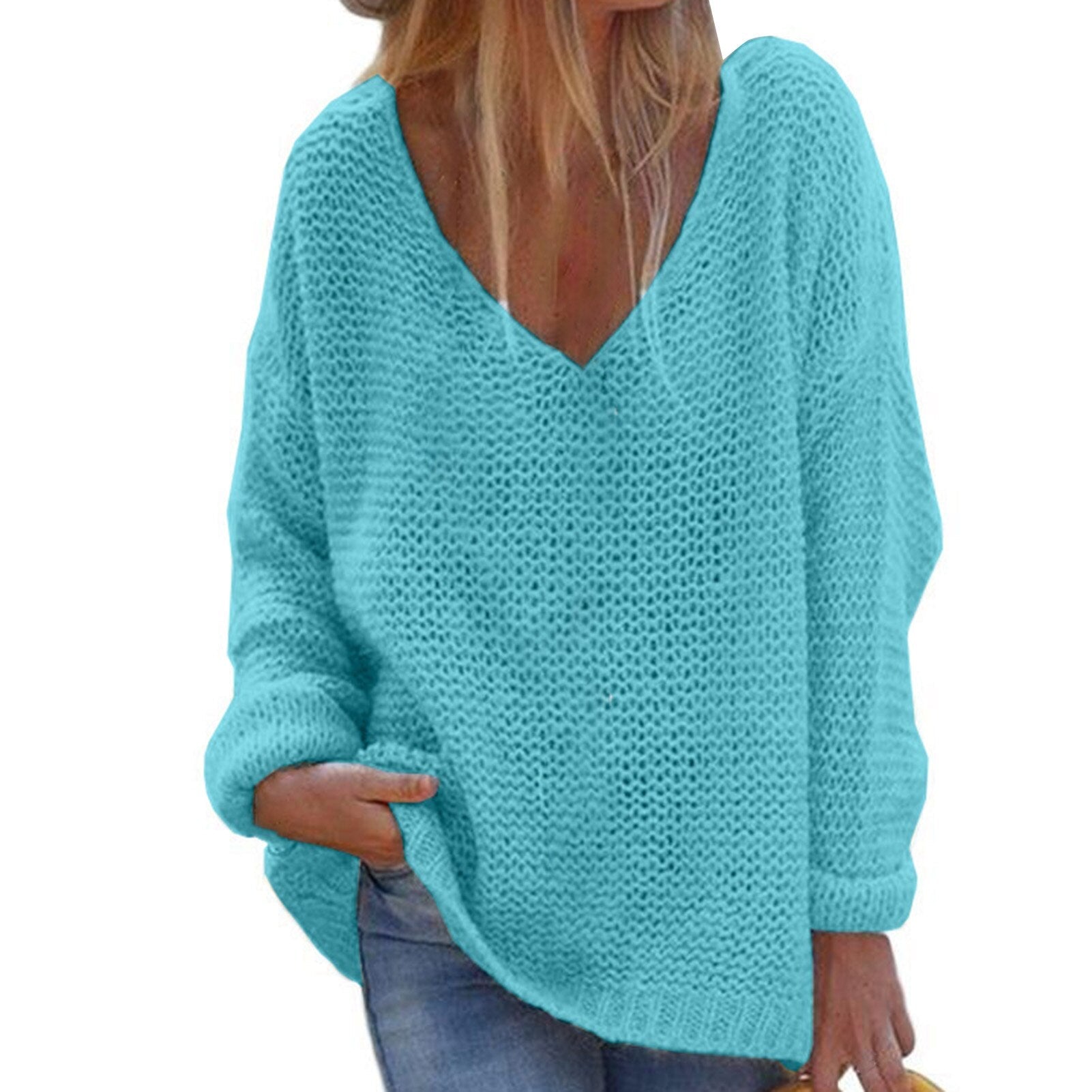 Oversized gebreide trui voor dames | Warm 5