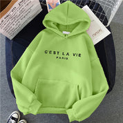 Oversized hoodie met print voor dames | Kangoeroezak 1
