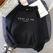 Oversized hoodie met print voor dames | Kangoeroezak 3