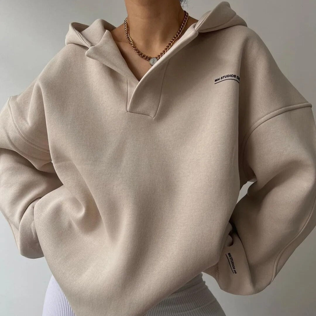 Oversized hoodie voor dames | Afhangende schouders 1