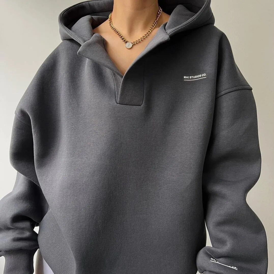 Oversized hoodie voor dames | Afhangende schouders 2