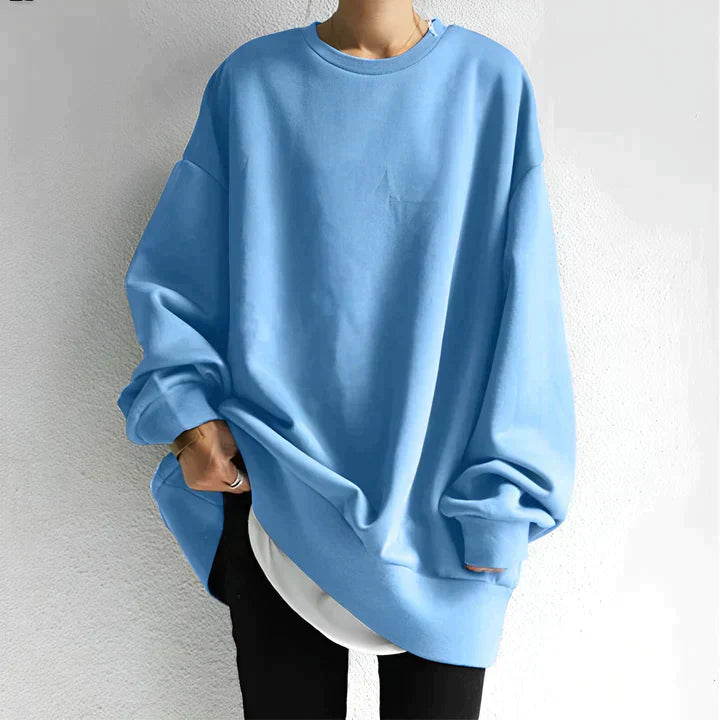 Oversized sweatshirt met ronde hals voor dames | Lange mouwen 3