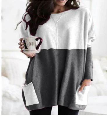 Oversized trui met lange mouwen voor dames | Warm 4