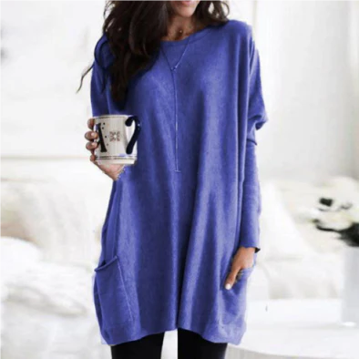 Oversized trui met lange mouwen voor dames | Warm 8