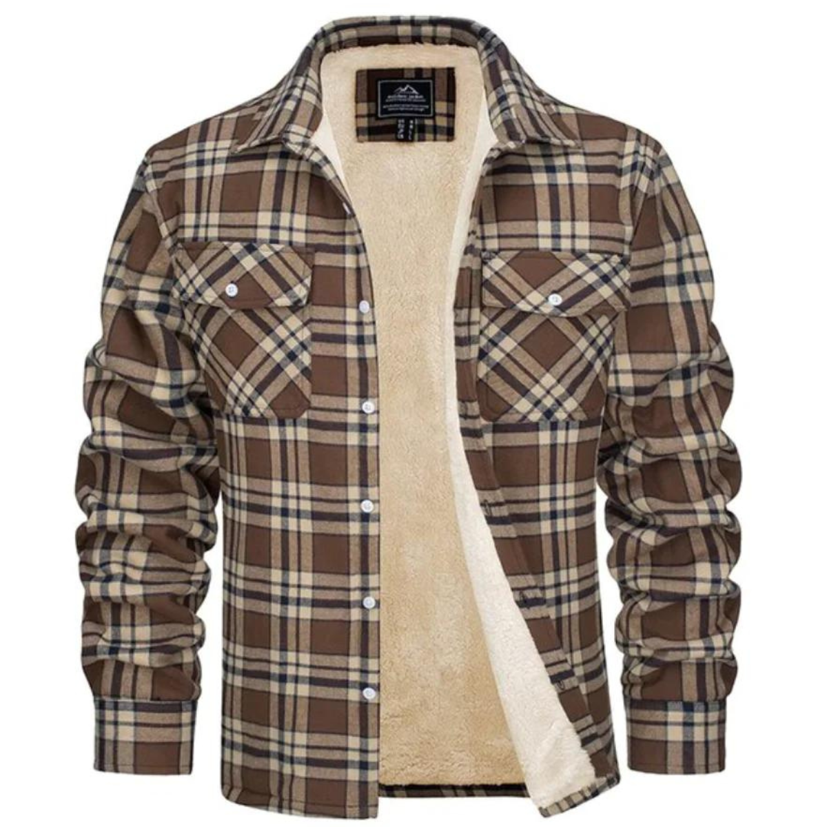 Dennis - Varm ternet cardigan med knapper
