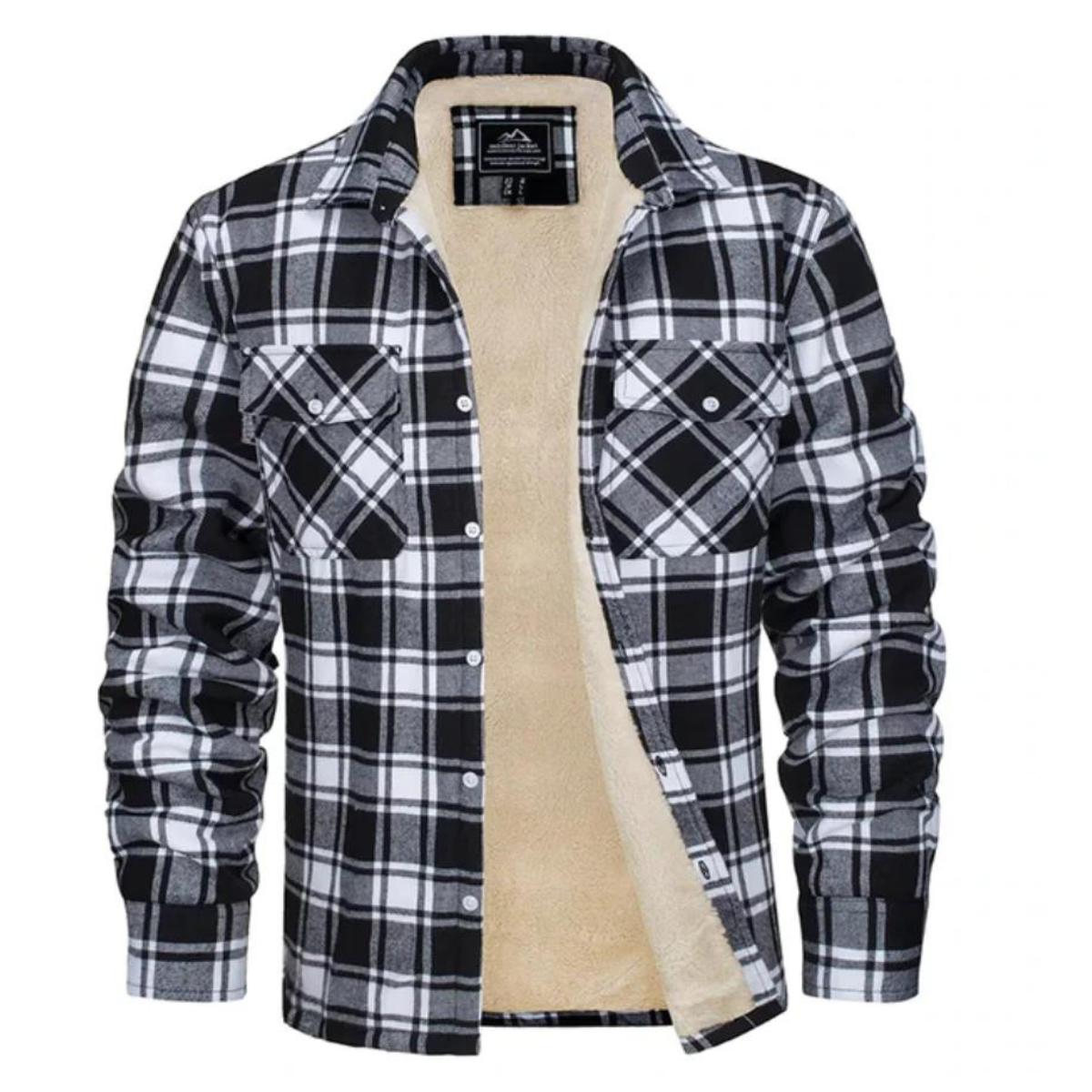 Dennis - Varm ternet cardigan med knapper