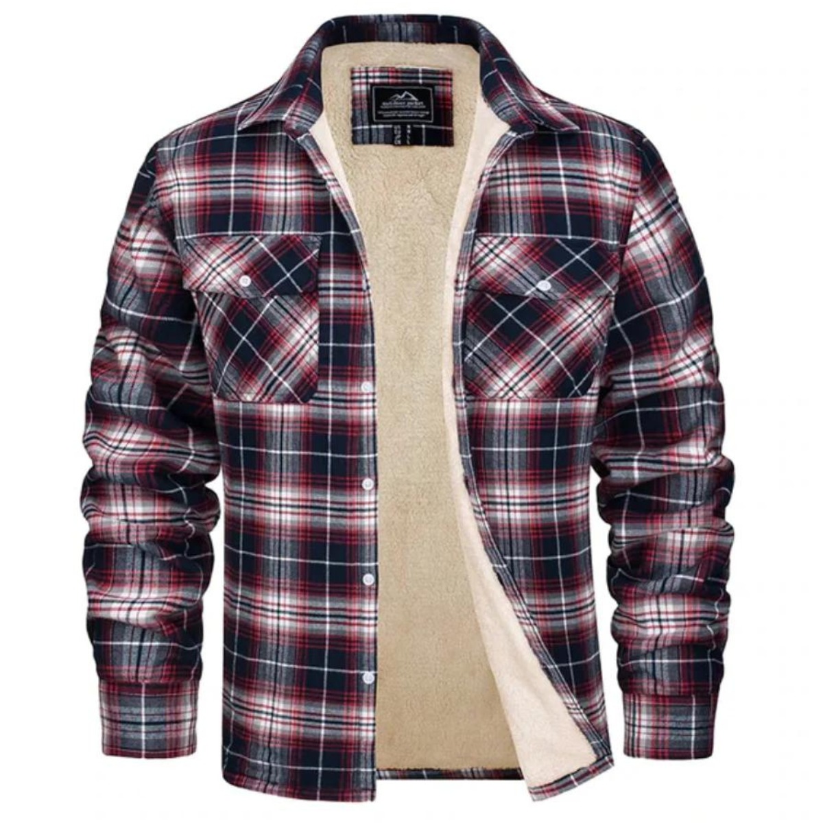 Dennis - Varm ternet cardigan med knapper
