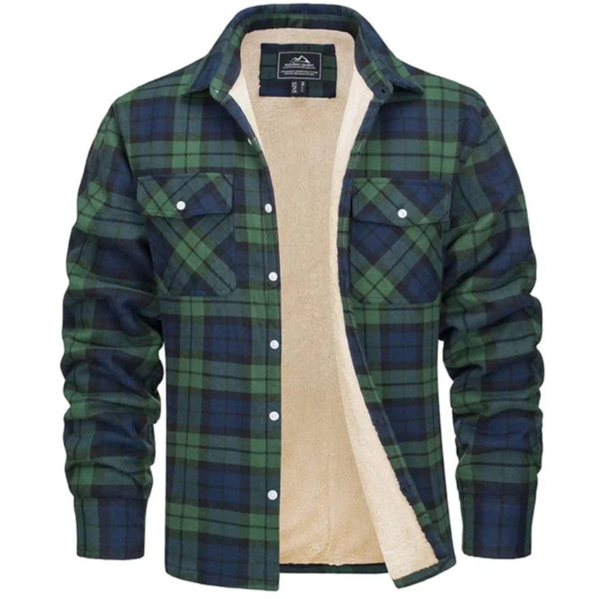 Dennis - Varm ternet cardigan med knapper