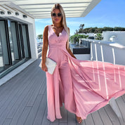QUEENIE | Trendy denim jumpsuit met een elegante uitstraling