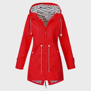 Regenjas met capuchon voor dames | Lang 0
