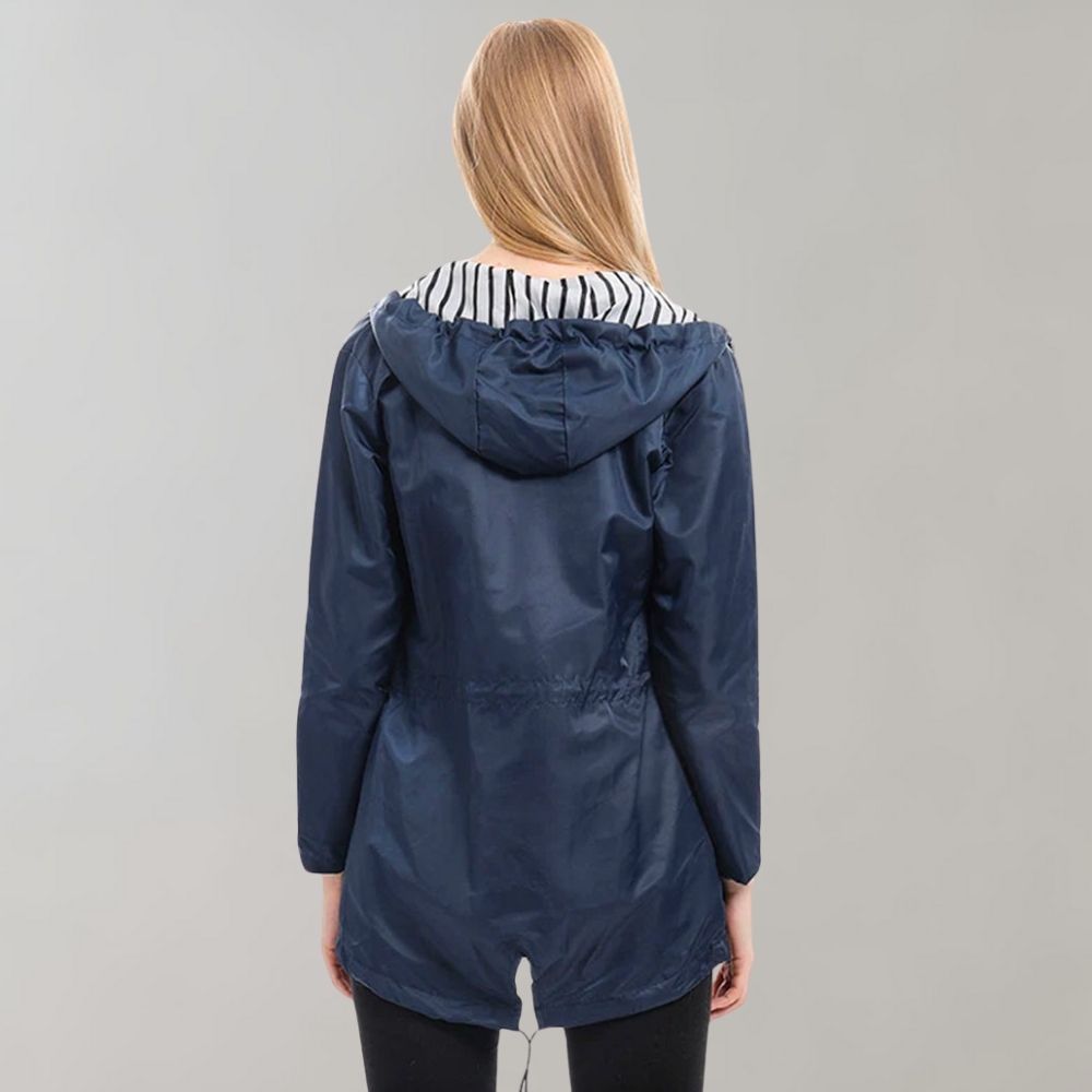 Regenjas met capuchon voor dames | Lang 3