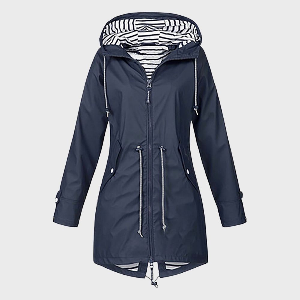 Regenjas met capuchon voor dames | Lang 5