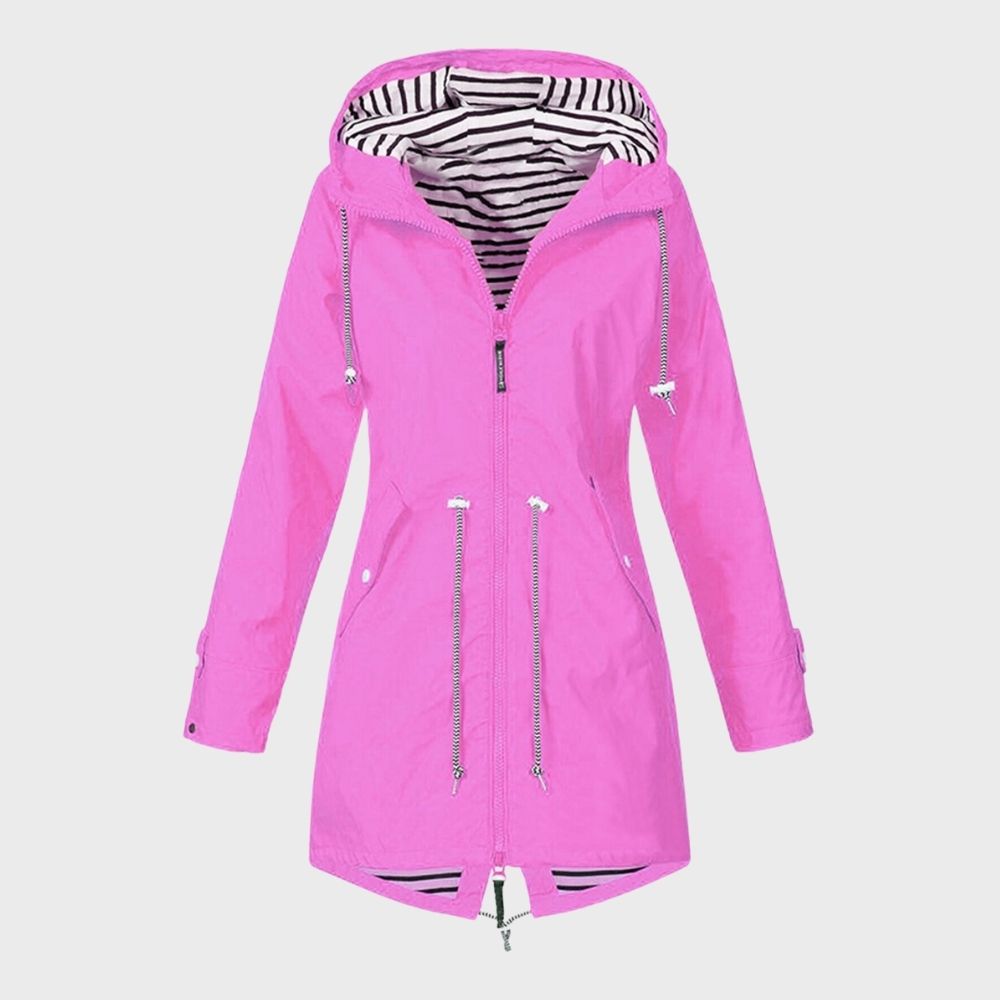 Regenjas met capuchon voor dames | Lang 6