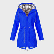 Regenjas met capuchon voor dames | Lang 7