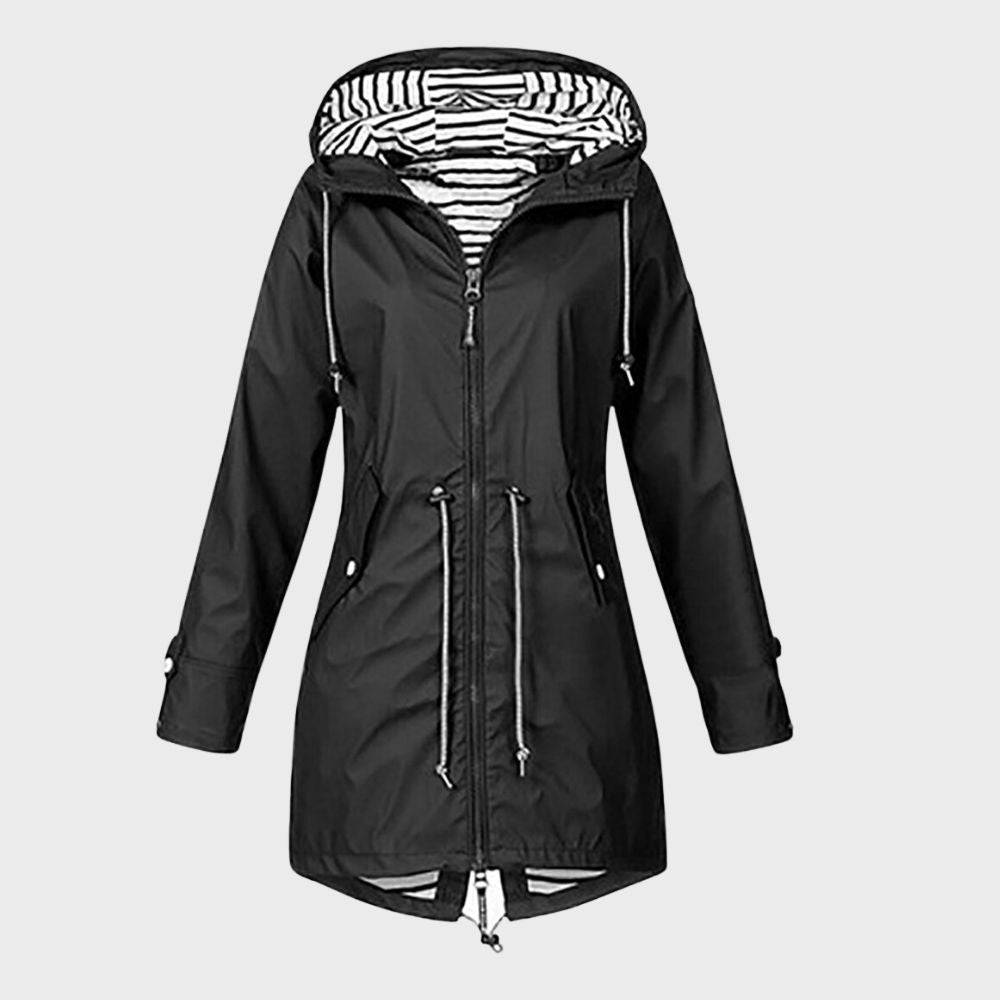 Regenjas met capuchon voor dames | Lang 8