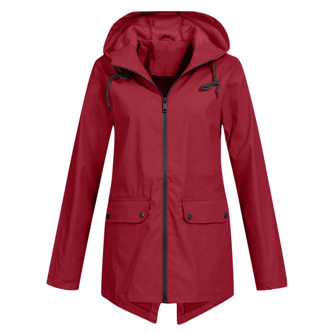 Regenjas met capuchon voor dames | Waterdicht 10