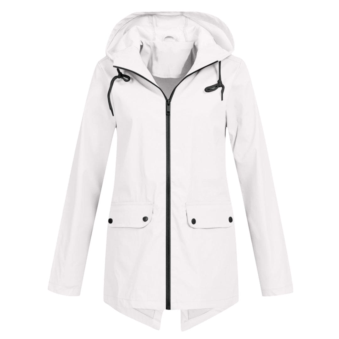 Regenjas met capuchon voor dames | Waterdicht 11