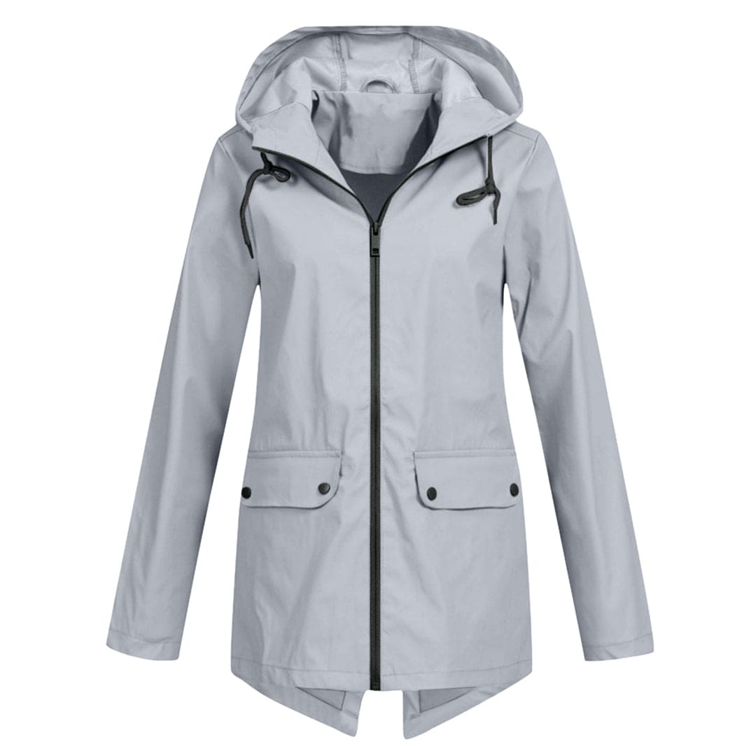 Regenjas met capuchon voor dames | Waterdicht 12
