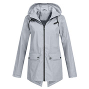 Regenjas met capuchon voor dames | Waterdicht 12