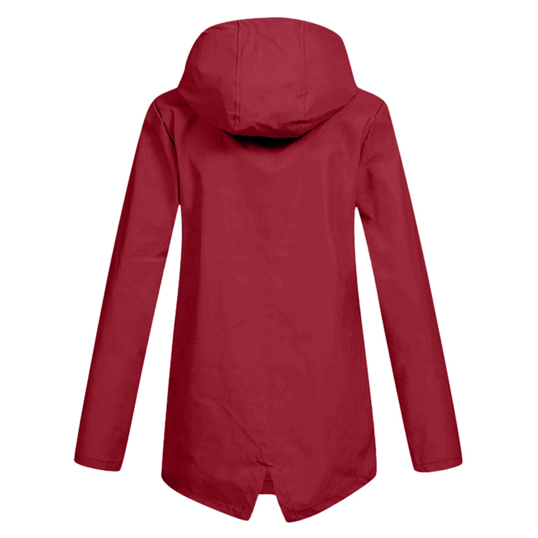 Regenjas met capuchon voor dames | Waterdicht 2