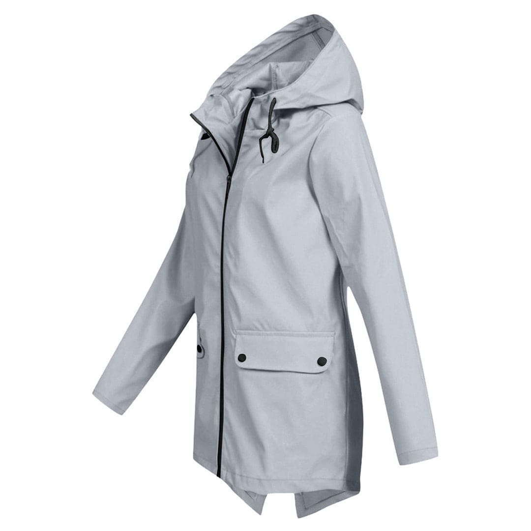 Regenjas met capuchon voor dames | Waterdicht 5