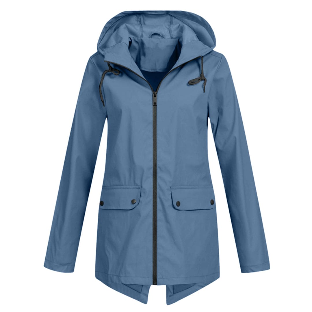 Regenjas met capuchon voor dames | Waterdicht 9