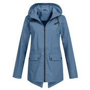 Regenjas met capuchon voor dames | Waterdicht 9