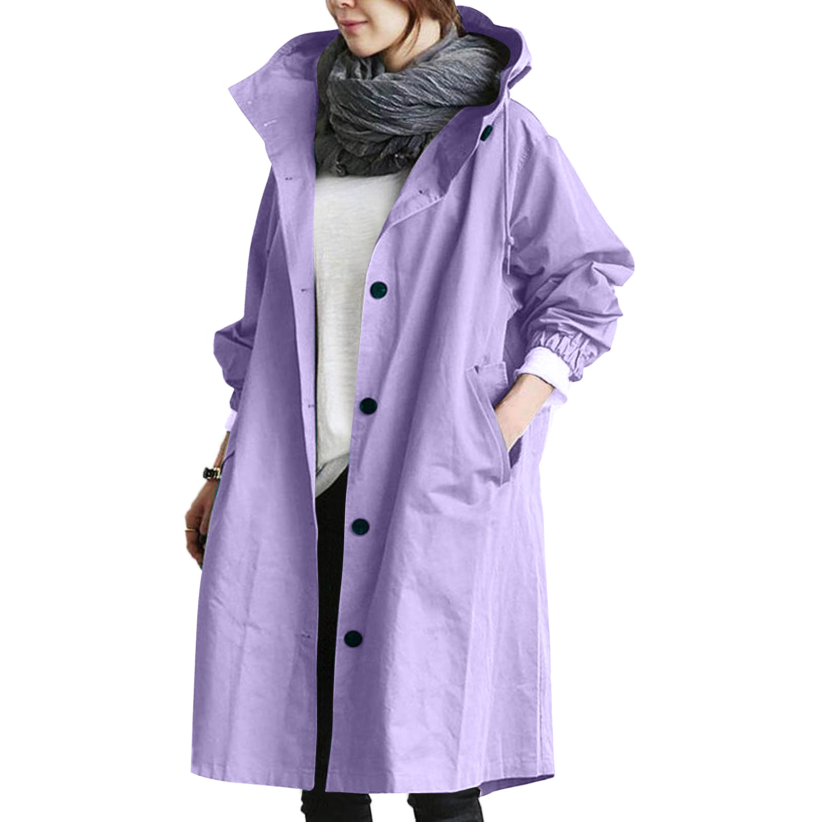 Regenjas voor dames | Met knoopsluiting aan de voorkant 2