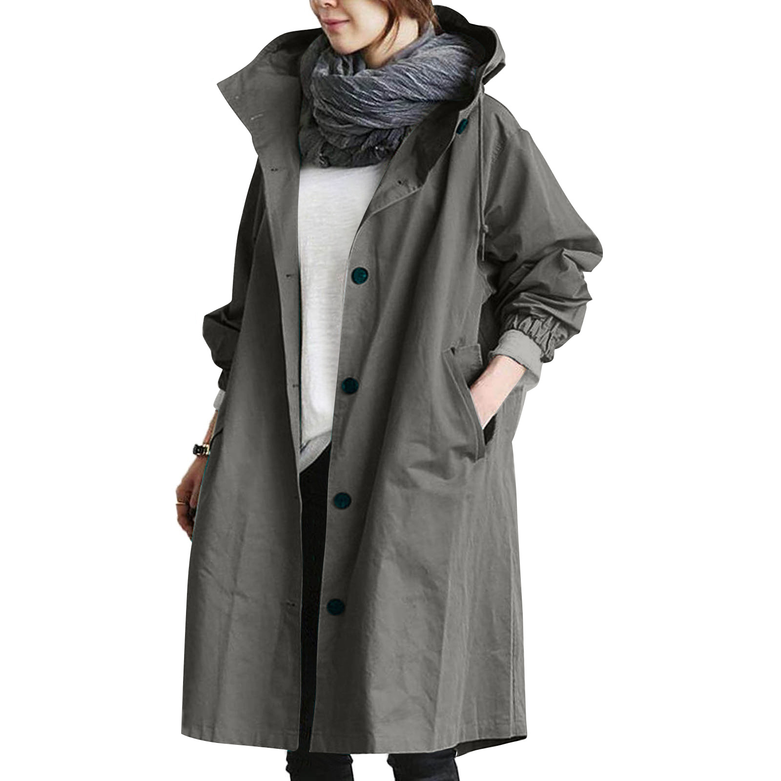 Regenjas voor dames | Met knoopsluiting aan de voorkant 3
