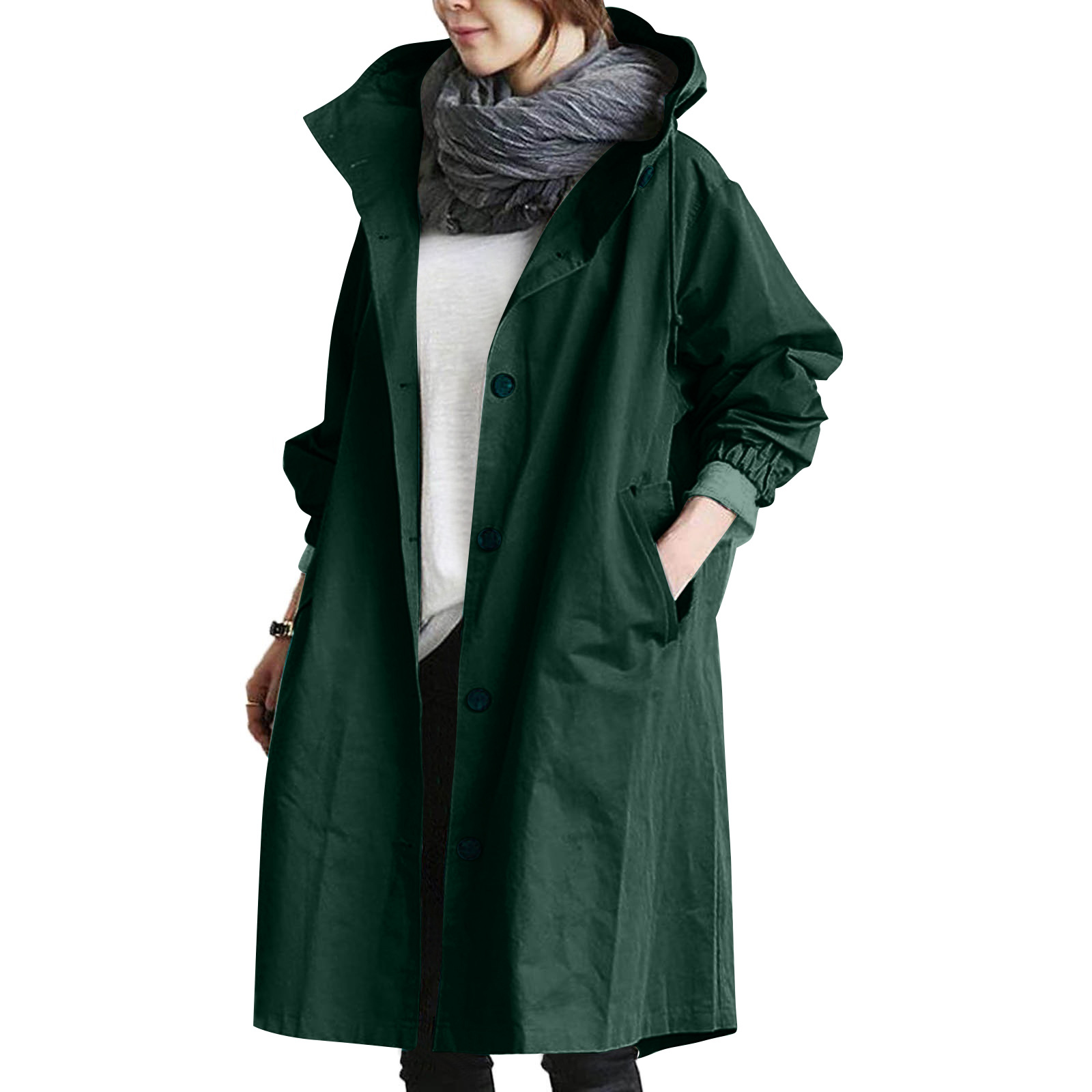 Regenjas voor dames | Met knoopsluiting aan de voorkant 4