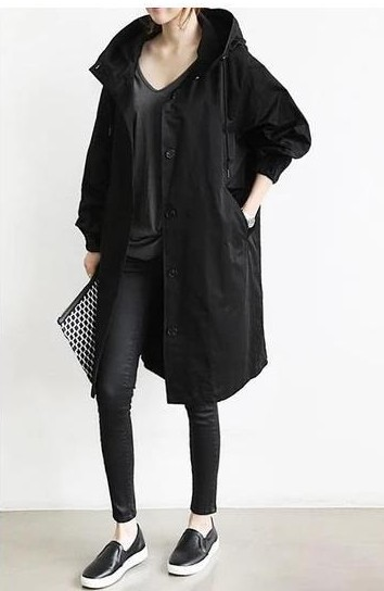 Regenjas voor dames | Met knoopsluiting aan de voorkant 9