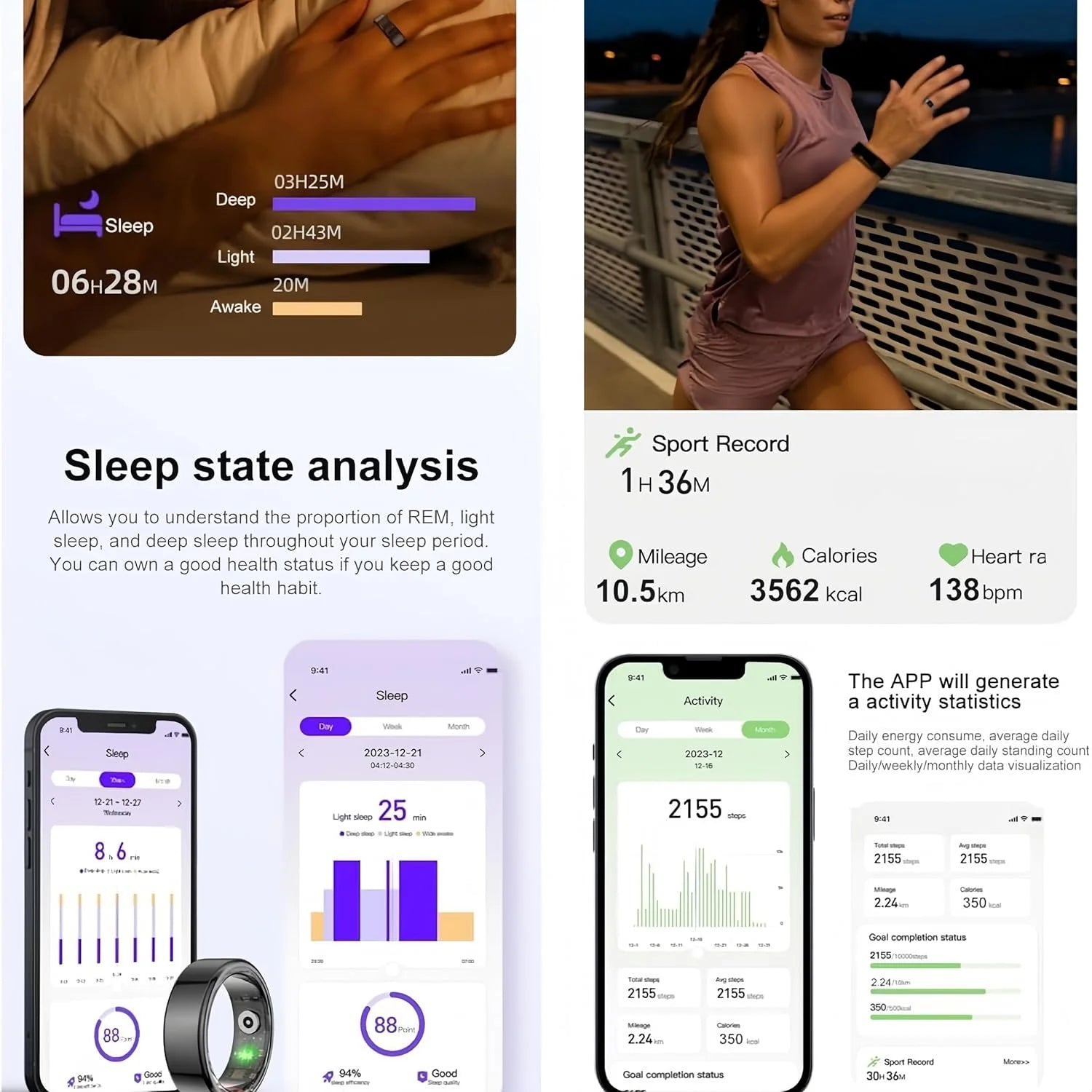 RingFit™ - Slimme fitnesstrackerring 3