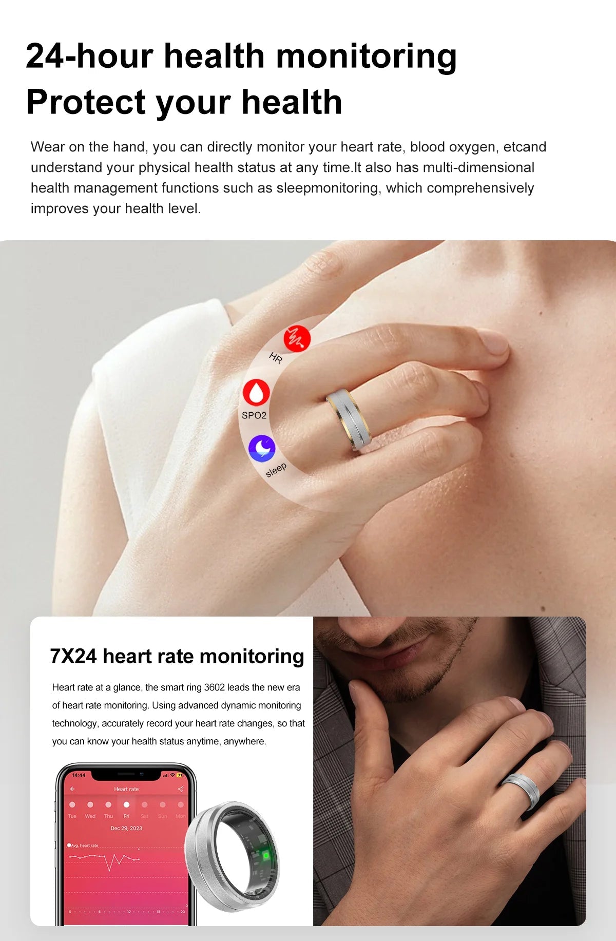RingFit™ - Slimme fitnesstrackerring 4