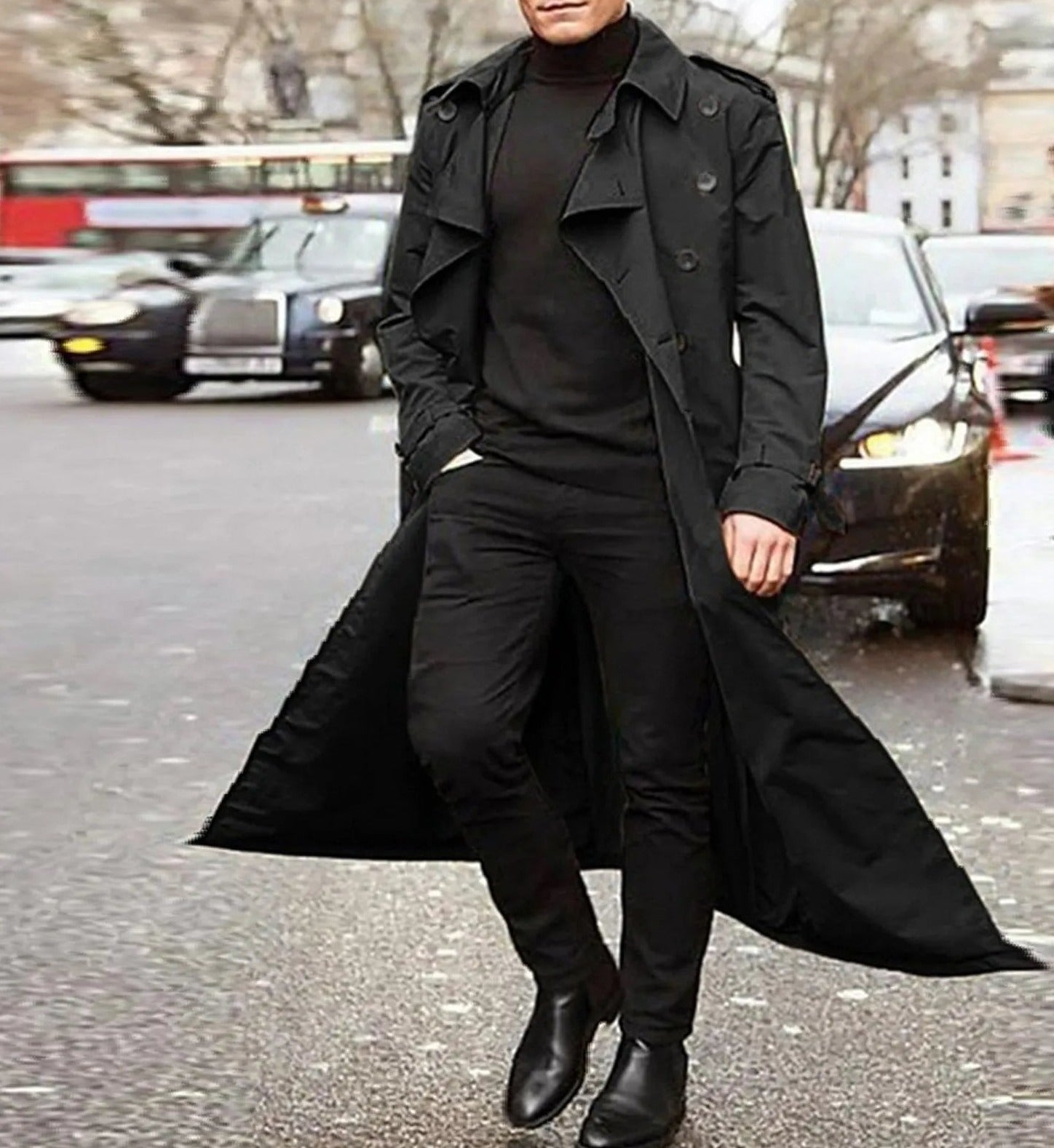 Jasper | Moderne Heren Trenchcoat met Strak Ontwerp