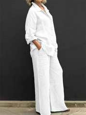 Luna | Vintage Linnen Twee-Delige Set voor Dames