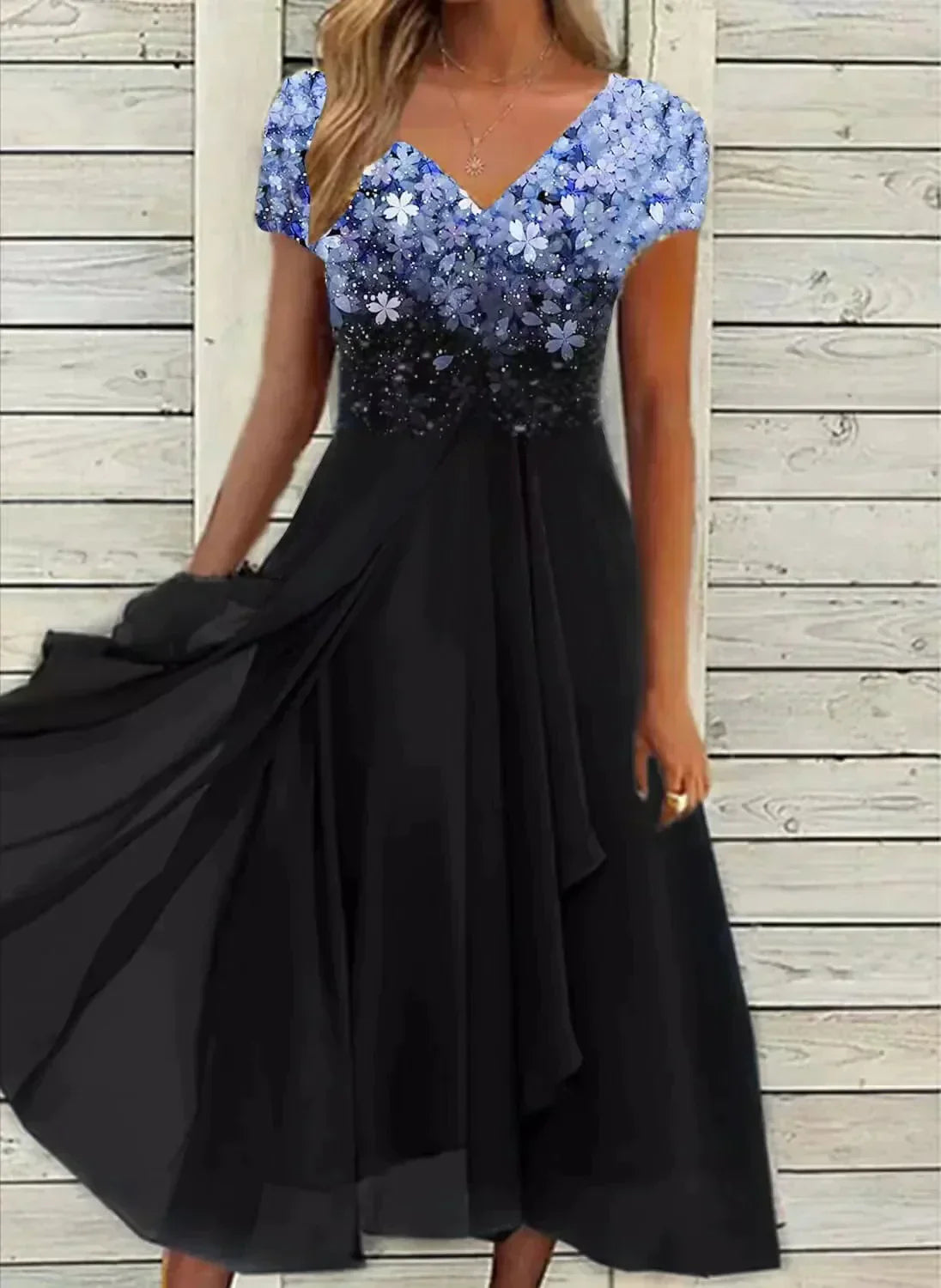 ARIANNE | Glamoureuze Chiffon Avondjurk