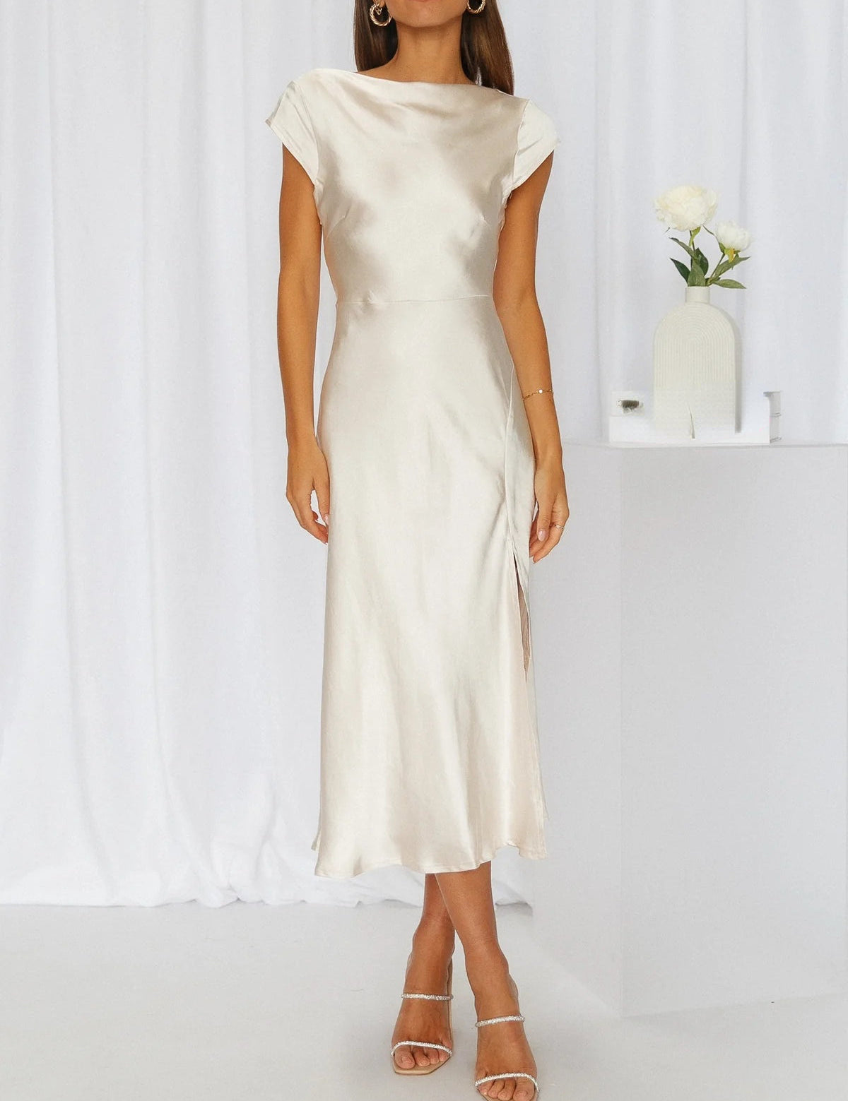 PEARLY | Elegante zijden jurk voor een verfijnde uitstraling