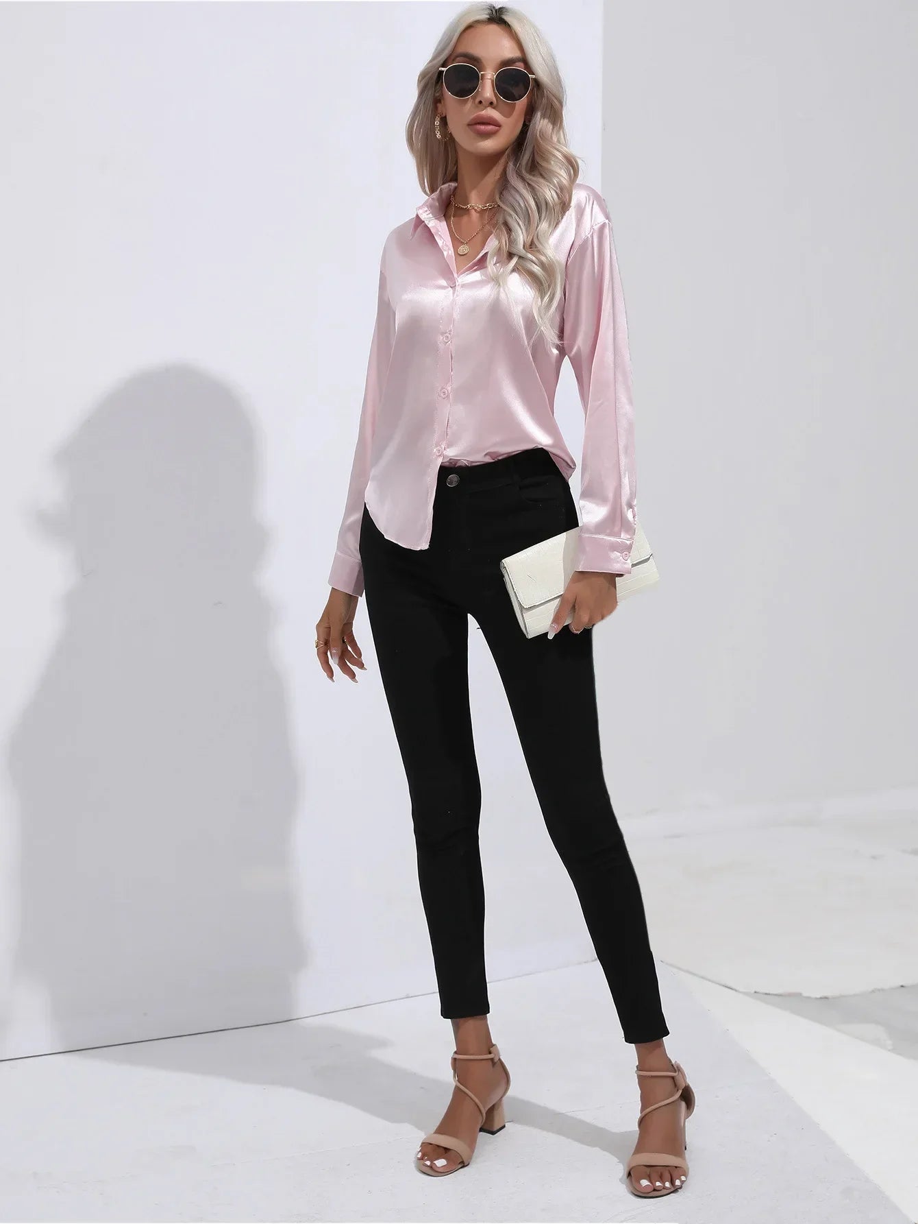 Selma | Satijnen Blouse Dames
