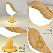 GlowNest | Houten Vogelvormige Nachtlamp