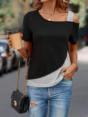 Elize | Elegant Tweekleurig Shirt