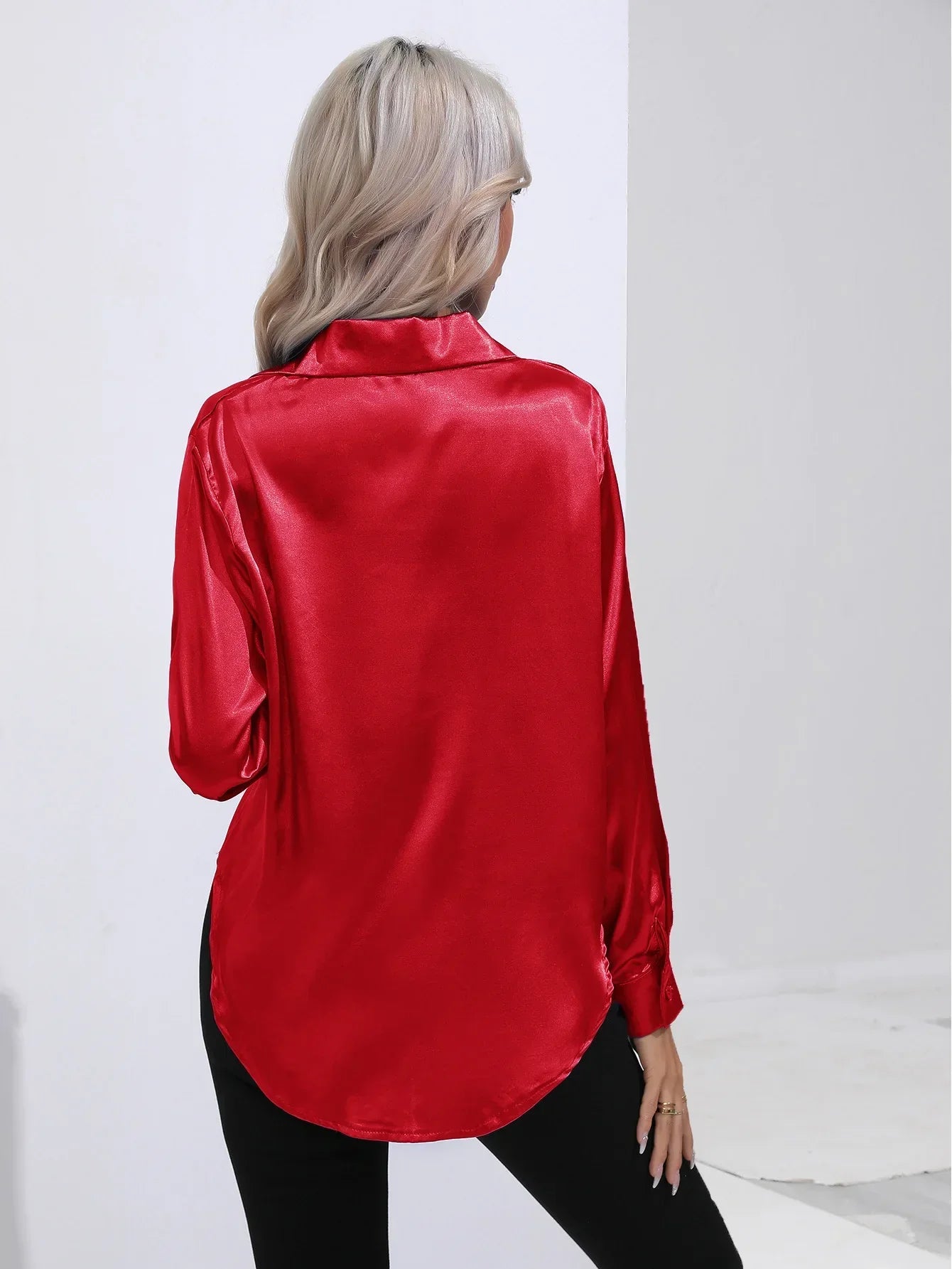 Selma | Satijnen Blouse Dames